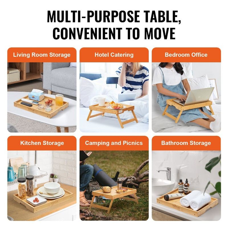 Desk With Laptop Legs Working Foldable Serving Eating Bamboo For And Sofa Bed Folding Tray Table Snacking T Breakfast Bed Tray_voghion.com
