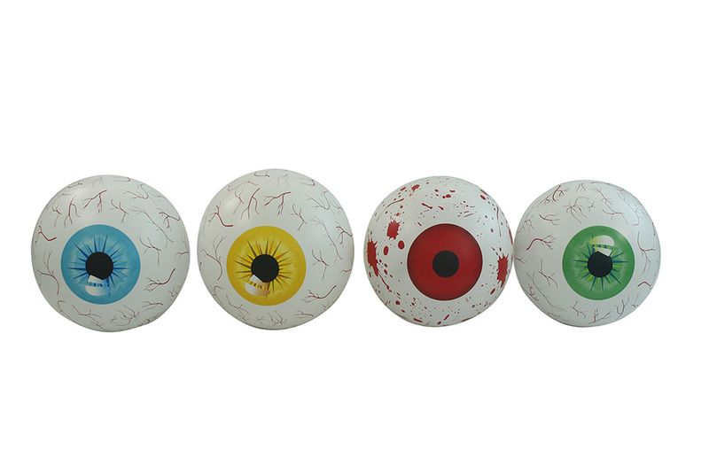 PVC Inflatable LED Eyeball, Halloween Glowing Ball Decoration With Bloodshot Effect, Horror Party Prop_voghion.com