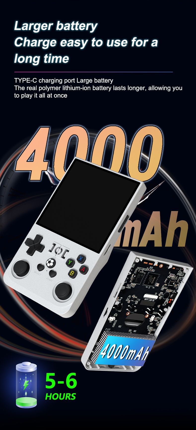 Consola de juegos portátil clásica Arcade R3664g de 128 GB y 720 GB de resolución._voghion.com