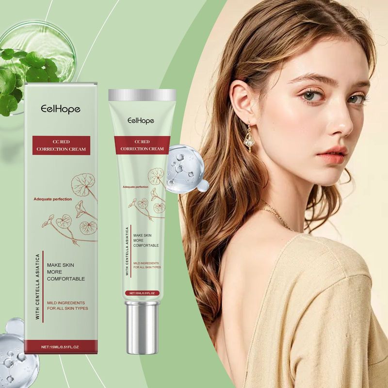 EelHope Centella CC Cream ist sanft, feuchtigkeitsspendend, Concealer, Foundation Make-up, Nude Make-up, aufhellend, leicht,_voghion.com