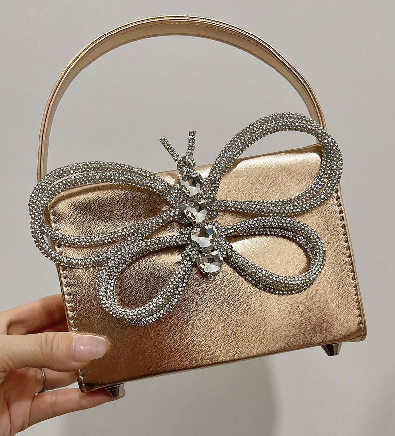 Sacs pour femmes, nouveau petit sac carré Blogger, même style, papillon, diamant, boîte cadeau, sac à main rétro super flash_voghion.com