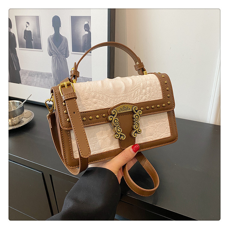 2023 neue heiße Verkaufs-Damentasche Retro Nische Eine Schultertasche Damen Vielseitige kleine quadratische Tasche Handheld Diagonal Straddle Bag_voghion.com