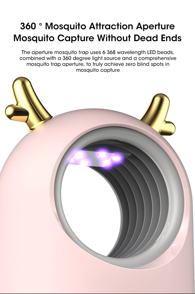 Electric Mosquito Fly Trap Harmless Mosquito Fly Exterminator Professional Inhalation Zapper Indoor Trap Multifunctional_voghion.com