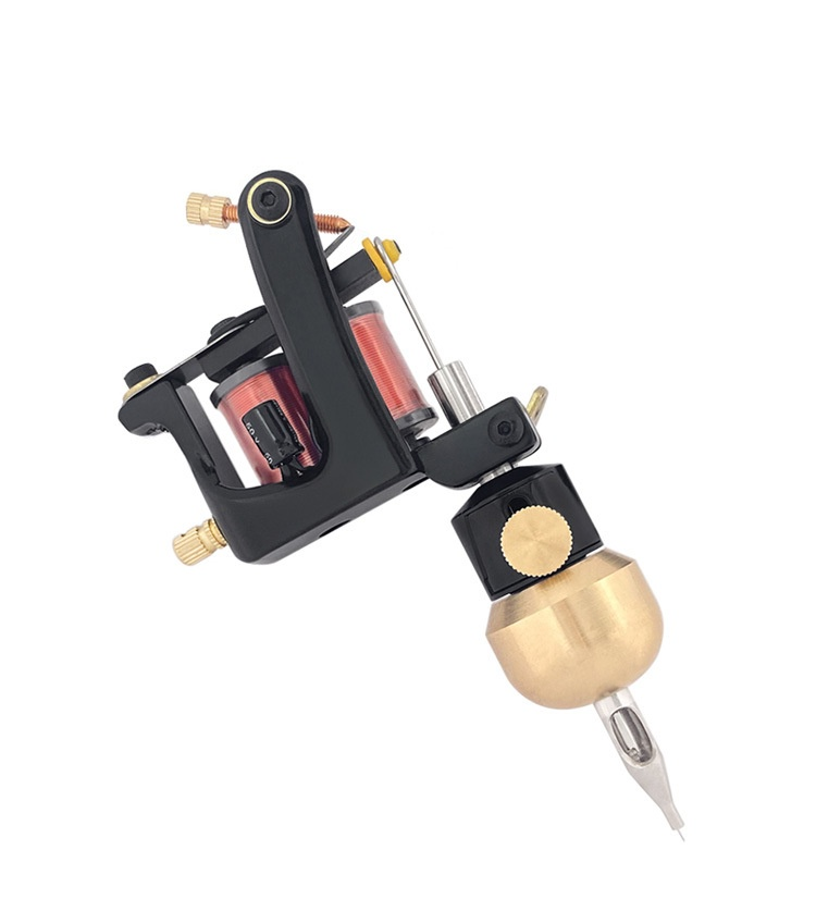 Attrezzatura Ou Liang integrata in lega di alluminio corta necessaria manico in rame forniture per tatuaggi_voghion.com