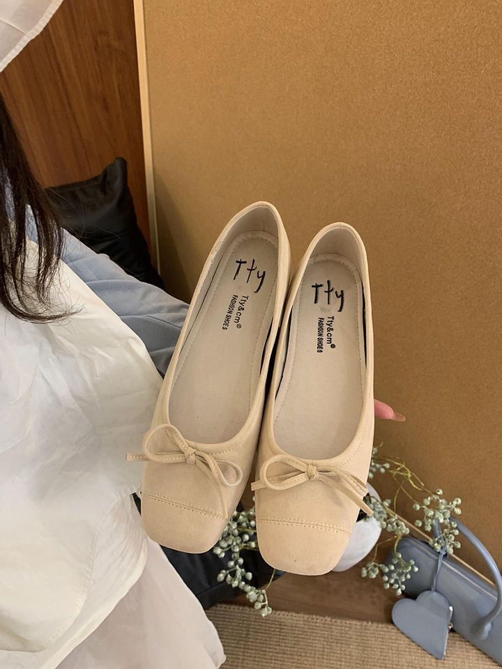 Scarpe singole da donna con tacco basso, altezza crescente, rosse, inizio primavera, nuove, stile fata, stile fagiolo francese_voghion.com