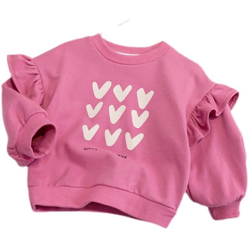 Suéter de cuello redondo para niñas, ropa nueva, top bonito e informal, para primavera y otoño, 2022_voghion.com