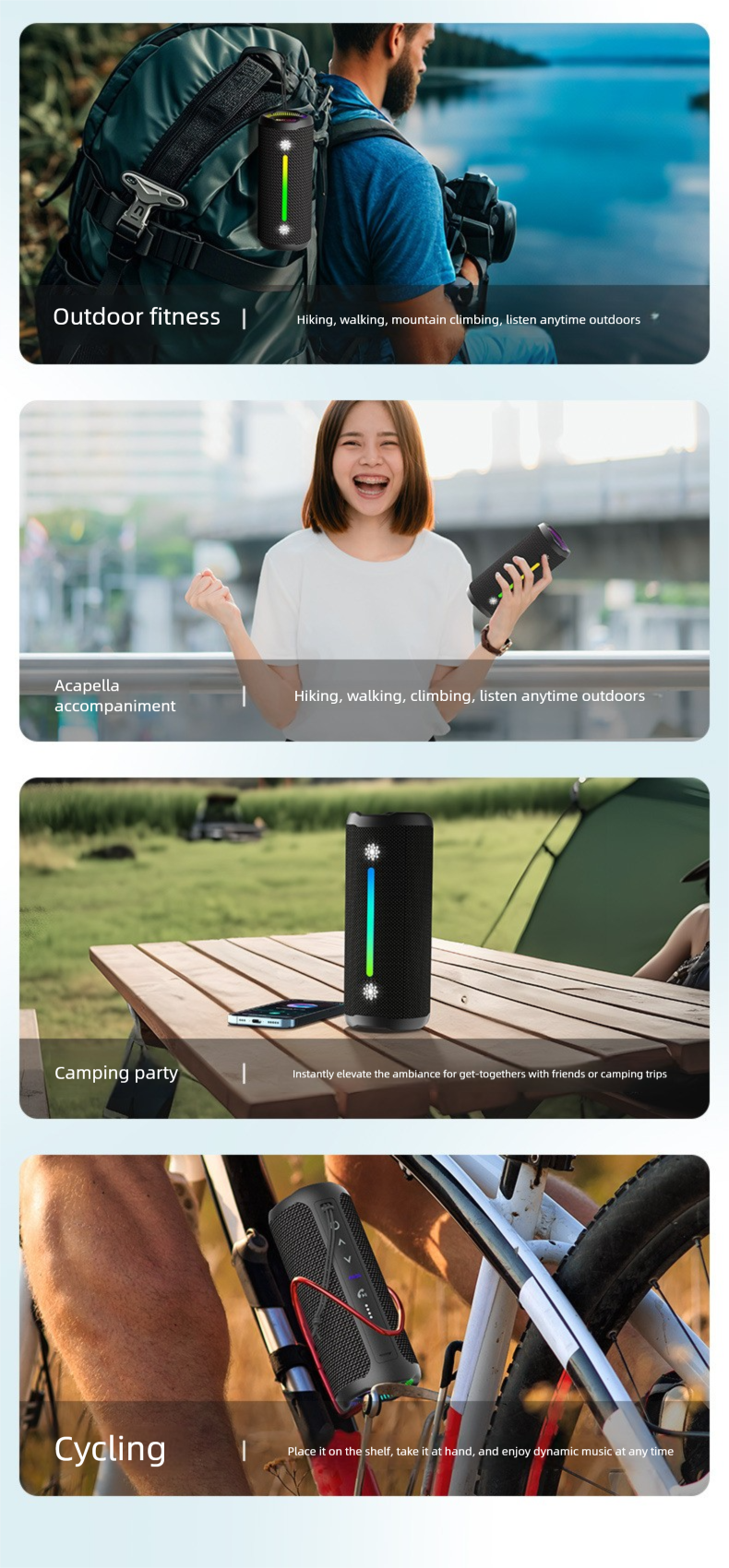 Raiden X10MAX Bluetooth 35W Large Volume Subwoofer Home Outdoor Portable Car Speaker_voghion.com