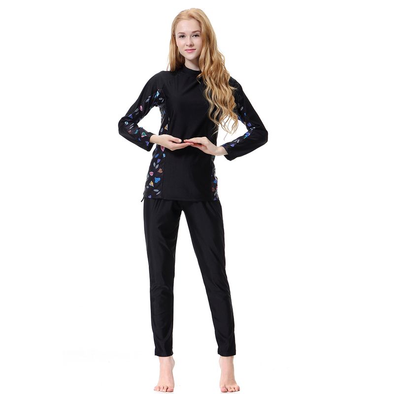 Dameskleding Badpak Conservatief badpak Zonnebrandcrème Dames Lange mouwen Broek Zee Reizen Warmwaterbronnen_voghion.com