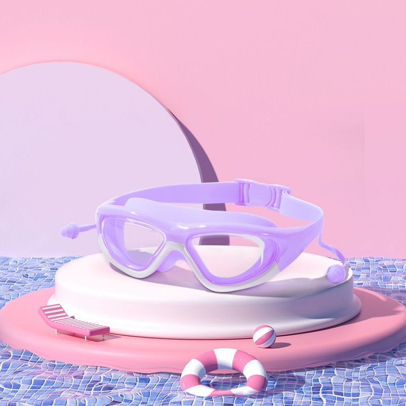 Kinderzwemvest met geïntegreerde oordopjes, groot frame, waterdicht, anti-condens, HD-duiken voor jongens en meisjes, zwemmen_voghion.com