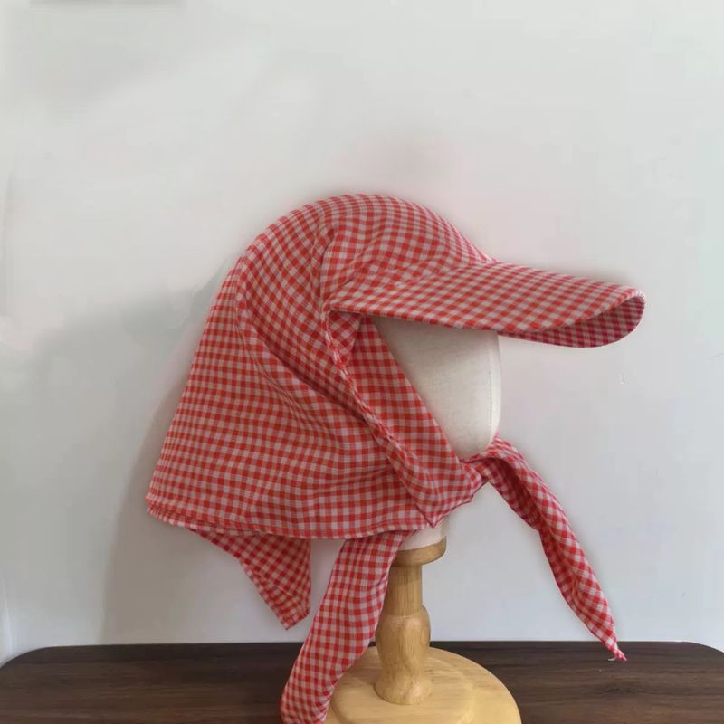 Lenço de cabeça de celebridade da Internet, boné bico de pato, à prova de vento, sol integrado, proteção solar para pescoço, camping, moderno_voghion.com