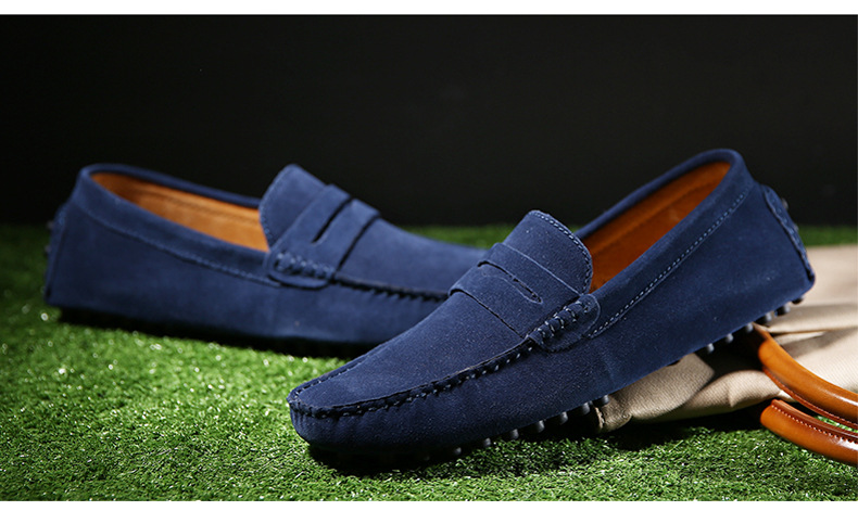 Herren Wildleder Pea Schuhe Herren Schuhüberzieher Schuhe Freizeitschuhe_voghion.com