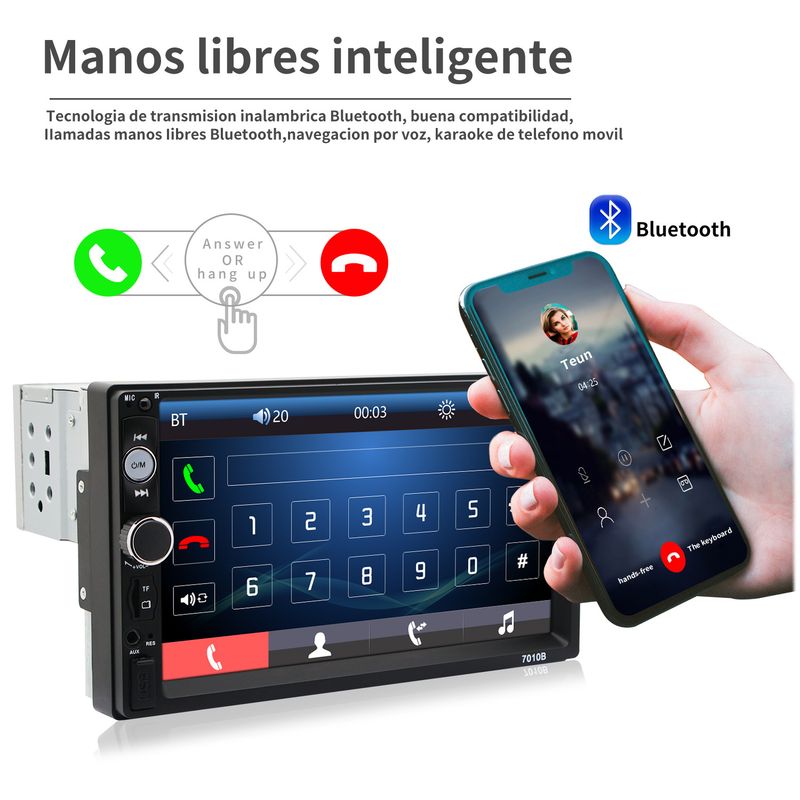 7010 MP5 player za automobil s jednim priključkom za automobil Bluetooth MP4 MP5 sve u jednom stroju slika automobila unazad_voghion.com