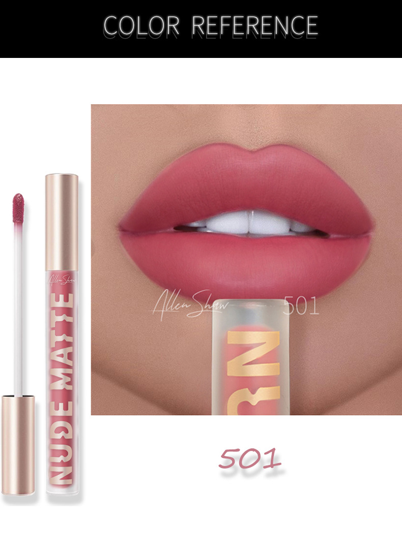 Maquillage 8 couleurs mat rouge à lèvres imperméable longue durée rouge à lèvres Sexy rouge rose Veet Nude rouges à lèvres maquillage s_voghion.com