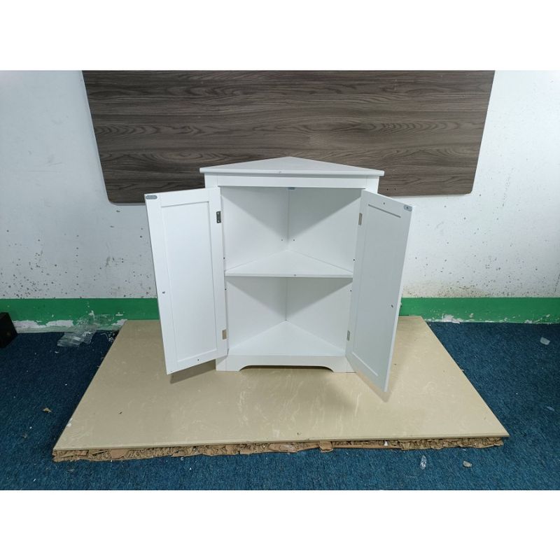 Mobiletto da bagno regolabile, stretto, per ripiani e mobiletto angolare, indipendente, a 2 ante, con armadietti._voghion.com