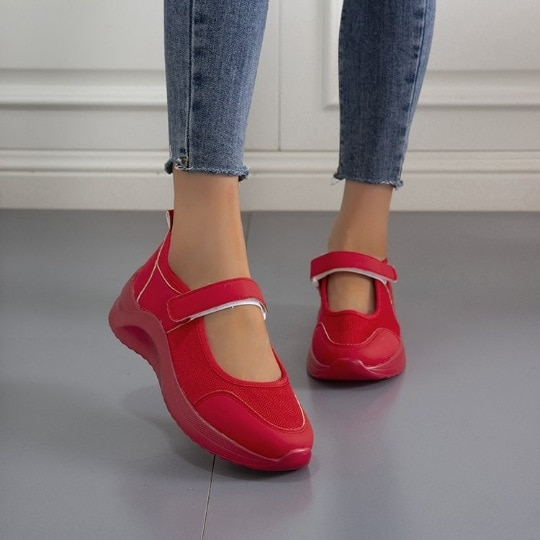 2023 Spring Summer New Fashion Women's Casual Shoes Platform Wedges Round Toe Pumps Female Large Size Sport Shoes Zaptos_voghion.com