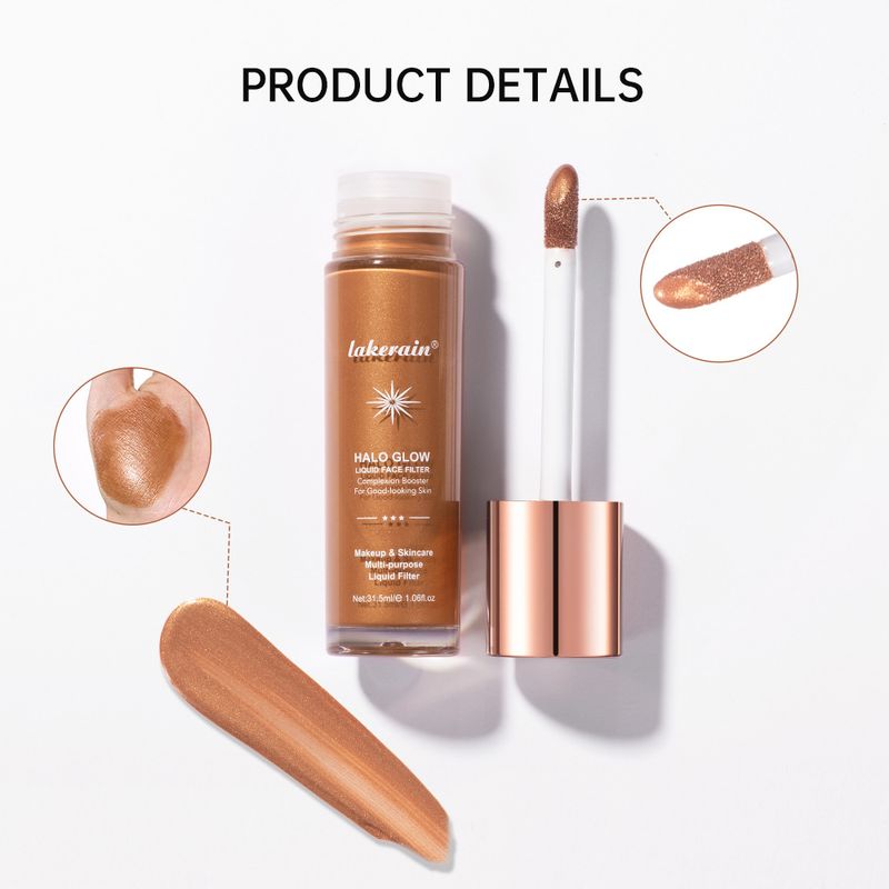 Body Glow Shimmer Halo Glow Liquid Filter - Erzielen Sie ein natürlich glänzendes Finish mit diesem leichten, mischbaren und seidig glatten Cream Face Illuminator M_voghion.com