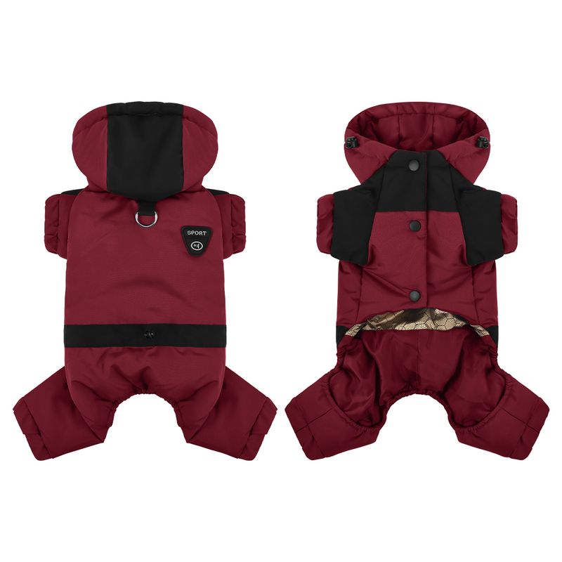 Abbigliamento invernale per cani di piccola e media taglia, giacca, abbigliamento riflettente per cuccioli, barboncini, tuta con cappuccio, bulldog francese, di PawParty Store_voghion.com