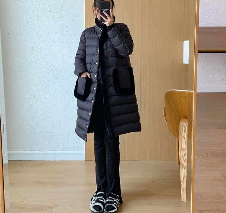 Damenbekleidung Seto Pelz Daunenjacke, leicht und dünn, neuer chinesischer Stil, High-End, stimmungsvoll und modisch, 2024 Neuheiten für den Winter_voghion.com