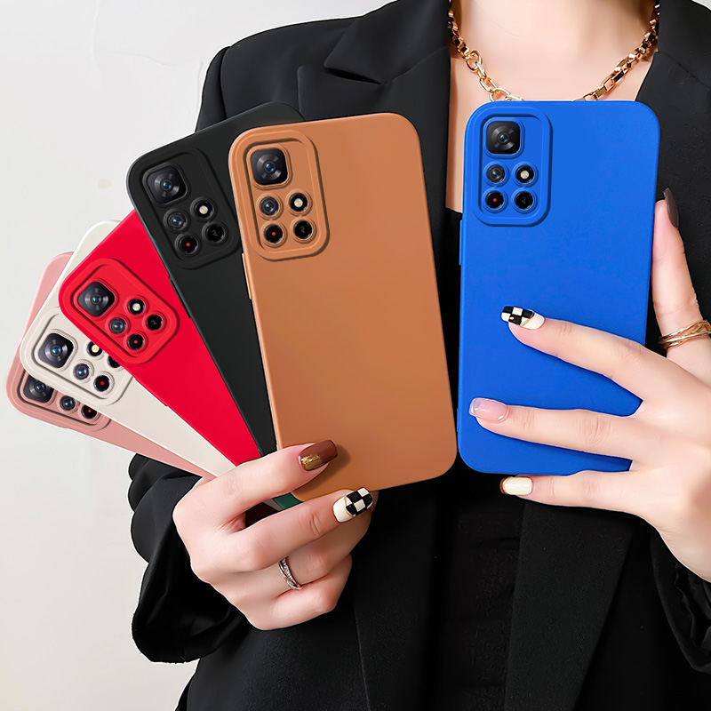 Funda de silicona para proteger los LED de la cámara para Xiaomi Redmi Note 11 10 Pro 10T 9T 8 Redmi 10 K40 K30 9A 9C 10X Funda para teléfono S_voghion.com
