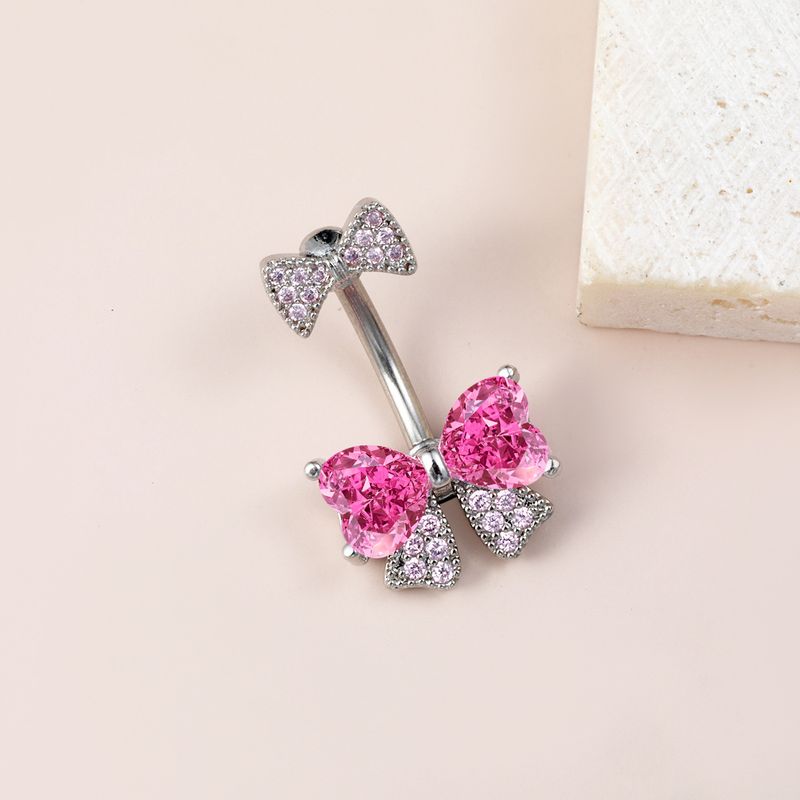 Piercing all'ombelico con fibbia a farfalla, super scintillante, con diamanti, stile piccante, stile alla moda._voghion.com