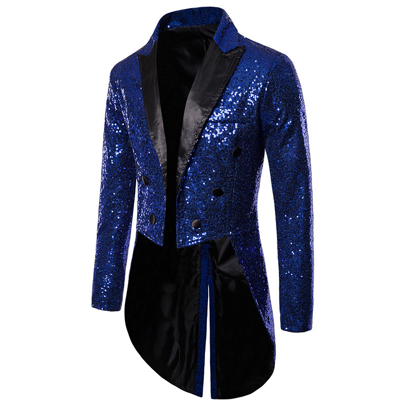 CT 2025 Anzug Smoking Bankett Nachtclub Performance Pailletten Modedesign Herrenjacke_voghion.com