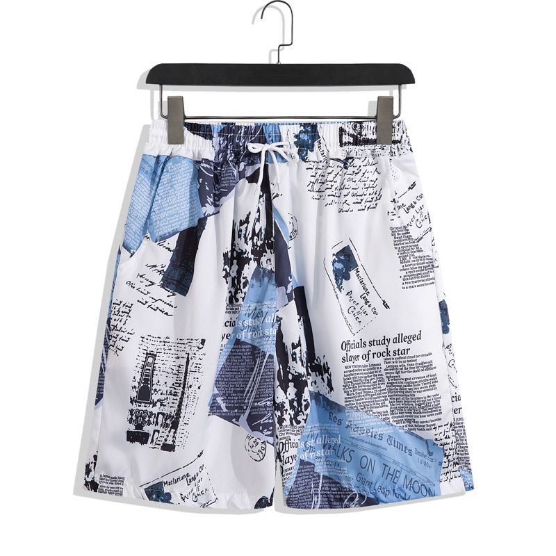 Herrenbekleidung Sommer Kurzarm Herrenhemd Meer Strand Urlaub Freizeit Lose Shorts Herrenbekleidung Trend_voghion.com