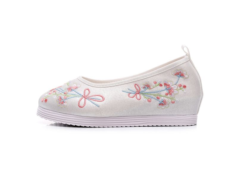 Scarpe da ballo da donna, punta tonda, stile Hanfu, primavera e autunno, costume antico in stoffa ricamata per studenti, spettacolo teatrale,_voghion.com