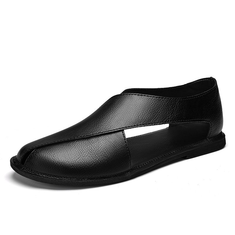 Sandali romani alla moda in pelle da uomo di qualità imbattibile, taglia 47, scarpe da spiaggia traspiranti e casual._voghion.com