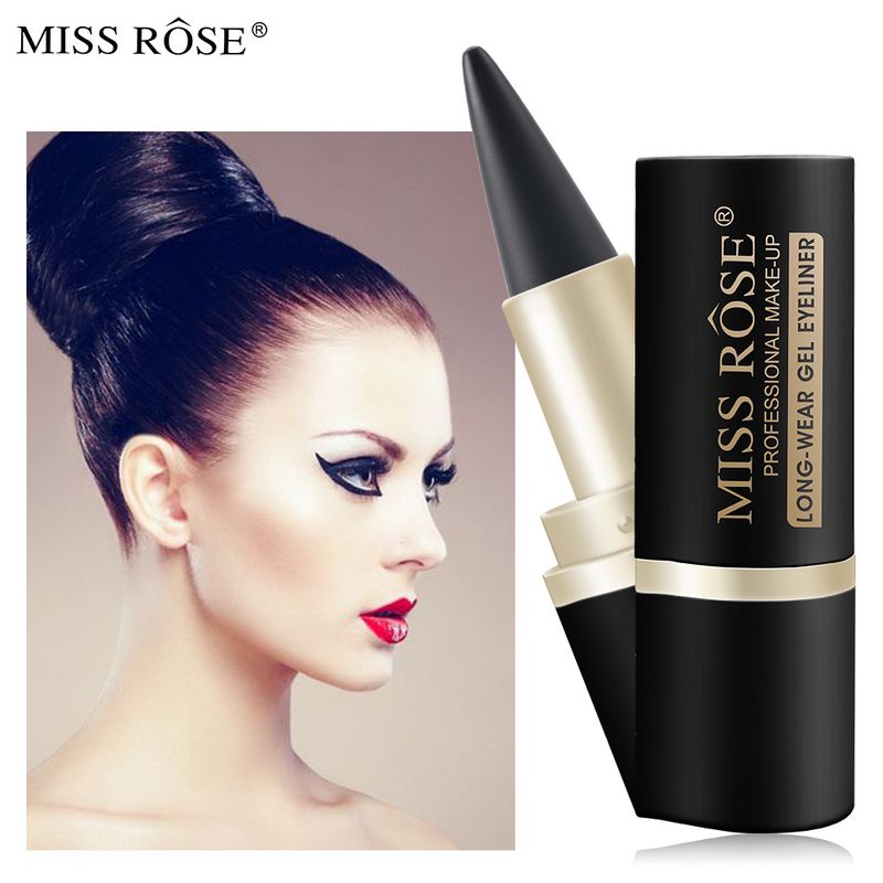 MISSROSE Makeup Matte Waterproof Not Easy To Smudge Black Single Head Solid Eyeliner Female Eyeliner_voghion.com