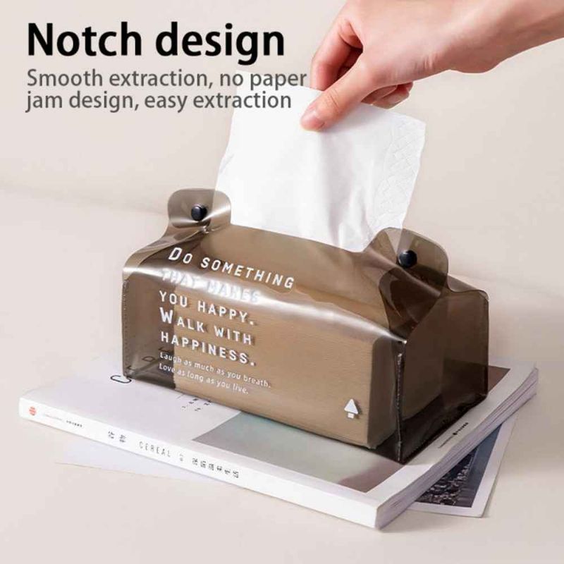 2 pezzi creativo portaoggetti per carta velina, tovaglioli, contenitore per cosmetici, doppia fibbia, accessori per auto e ufficio_voghion.com