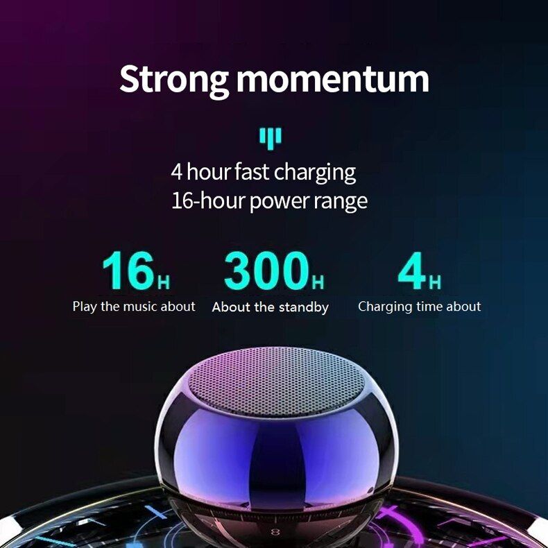 M3 Flash Drahtlose Bluetooth Lautsprecher Tragbare Kleine Stahl Gun Metall Schwere Subwoofer Outdoor Mini Bluetooth Kleine Lautsprecher_voghion.com