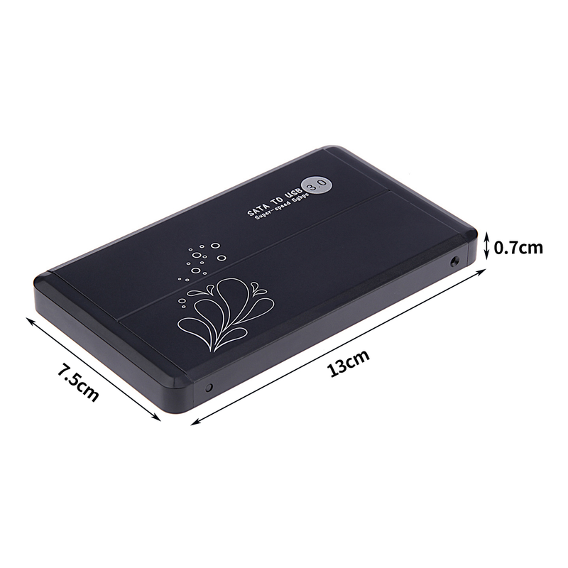 2.5 Inch Mobile Hard Drive Case Universal Tool Free Shockproof Data Portable SATA to USB3.0 SSD External Storage HDD Box_voghion.com