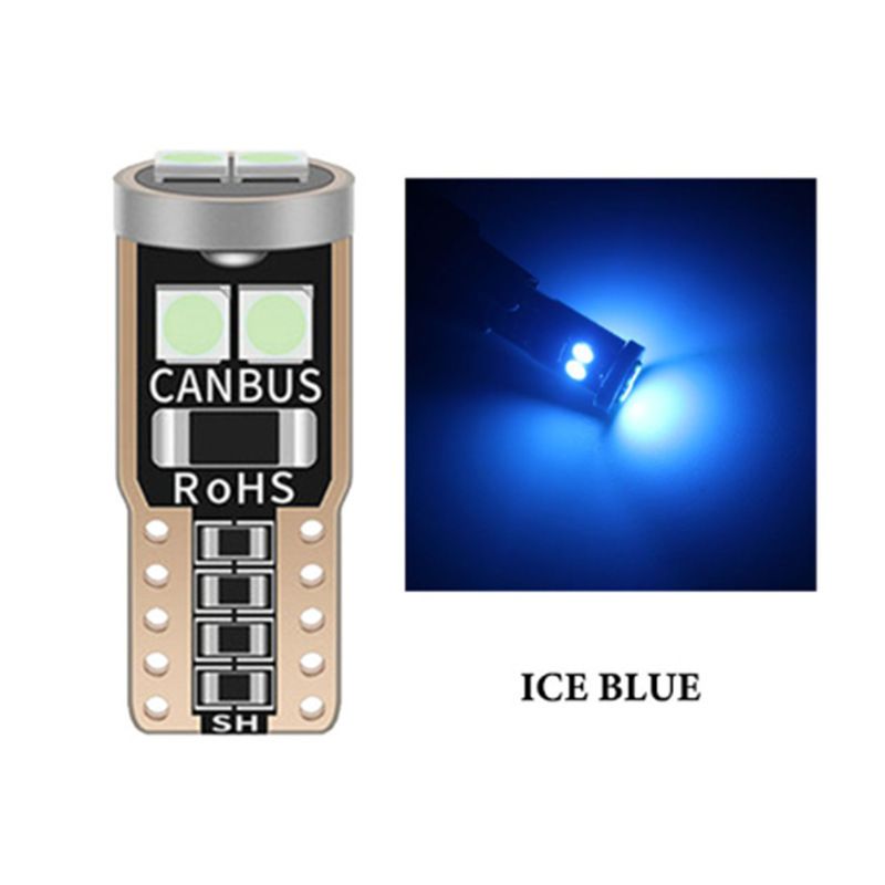 Lot de 100 ampoules LED T10 W5W 194 CANBUS 3030/6 SMD 12 V pour intérieur de voiture, lampe de lecture, feux de gabarit, ampoules de plaque d'immatriculation, dôme_voghion.com