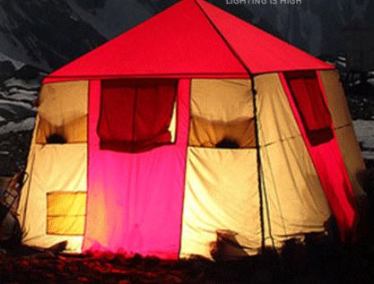 Lanterna portatile a LED retrattile per tenda, luce di emergenza per campeggio all'aperto_voghion.com