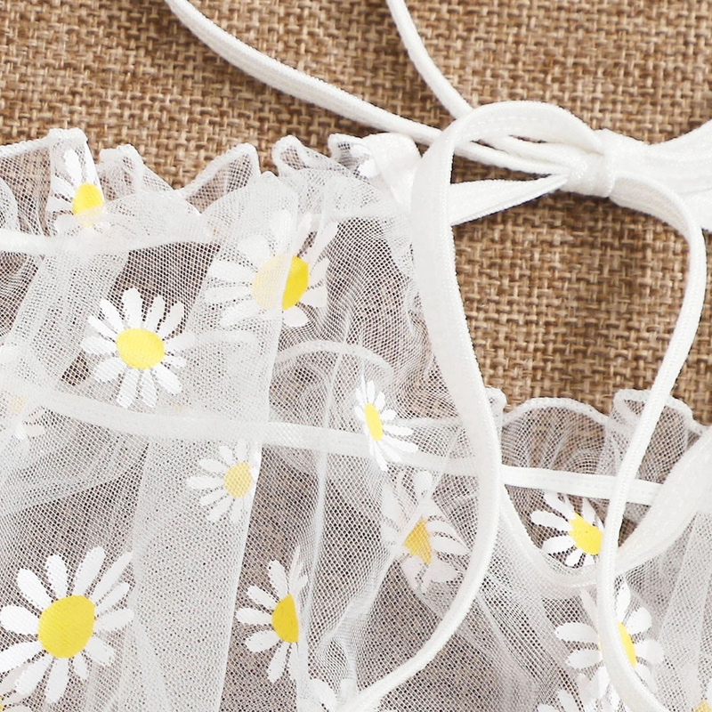 Women Perspective Lingerie Set Embroidery Lace Bowknot Strapless Bra Thong Set Temptation Underwear Sleepwear Nightwear_voghion.com