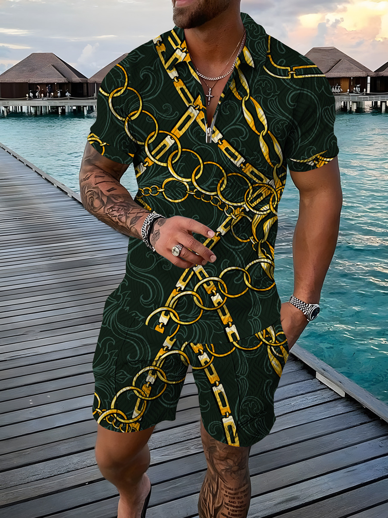 Herren Kurzarmhemd Slim Fit Plaid Color Block Elastic Sommer Freizeithemd High-End-Feeling Persönlichkeit_voghion.com
