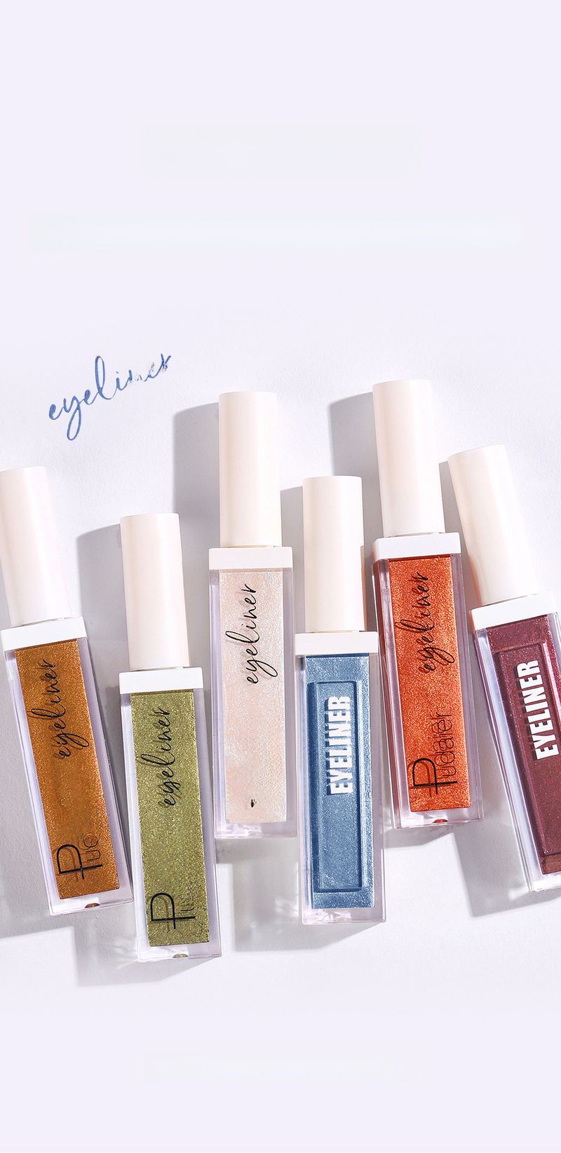 Vedenkestävä 12 väriä Eye Liner Pen Nestemäinen Eyeliner Pudaier Kosmeettinen Värikäs Eyeliner Pencil universaalille ihotyypille_voghion.com