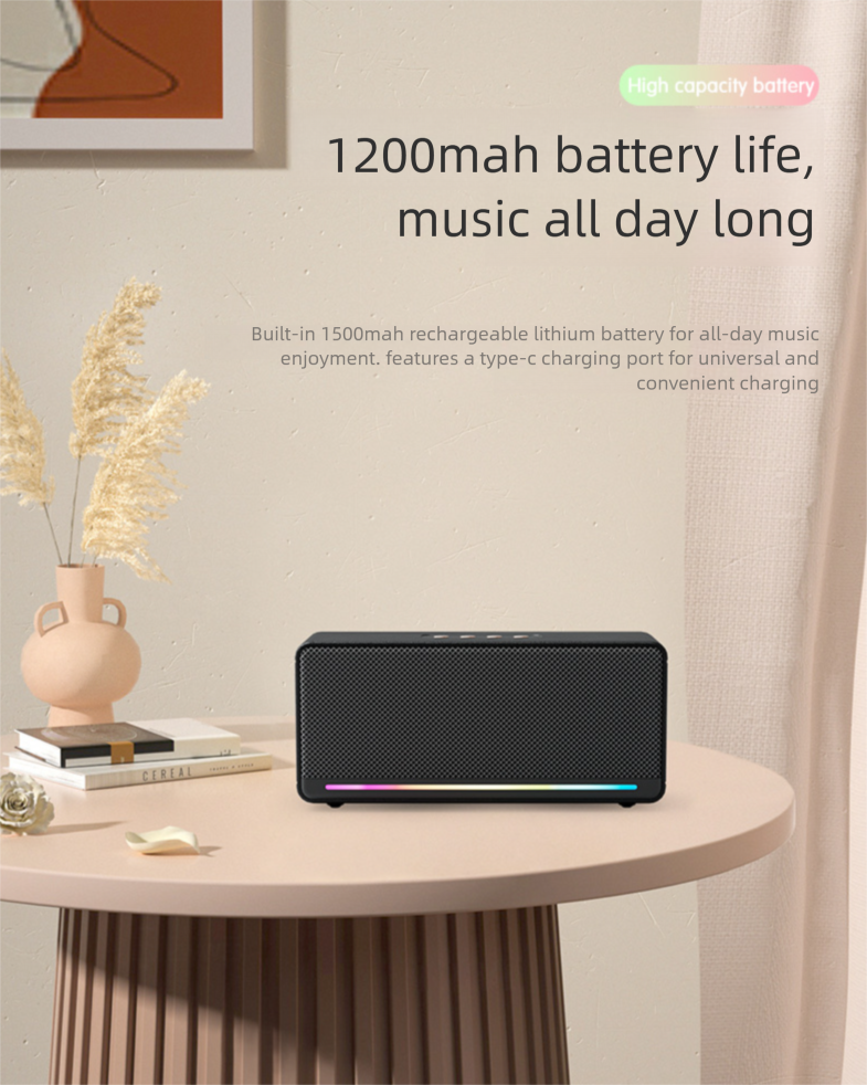 2025 Nieuwe Home Desktop Draadloze Dual Bluetooth USB Subwoofer Buiten Krachtige Kleine Luidspreker_voghion.com
