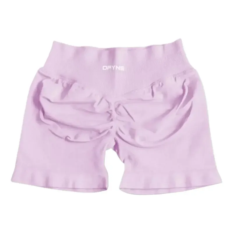 Sommer Frauen Neue Auswirkungen Mit Niedrigen Rippen Band Yoga Nahtlose Scrunch Bum Workout Gym Booty Stretch Lauf Shorts_voghion.com