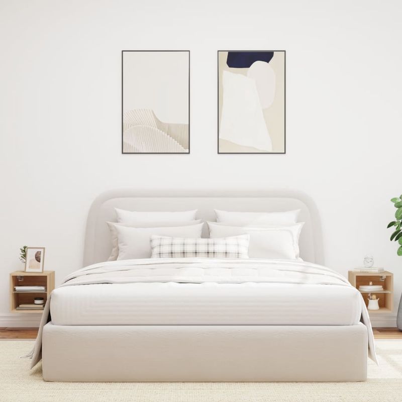 TV-Wandschränke mit LED-Leuchten 2 Stk. Sonoma-Eiche_voghion.com