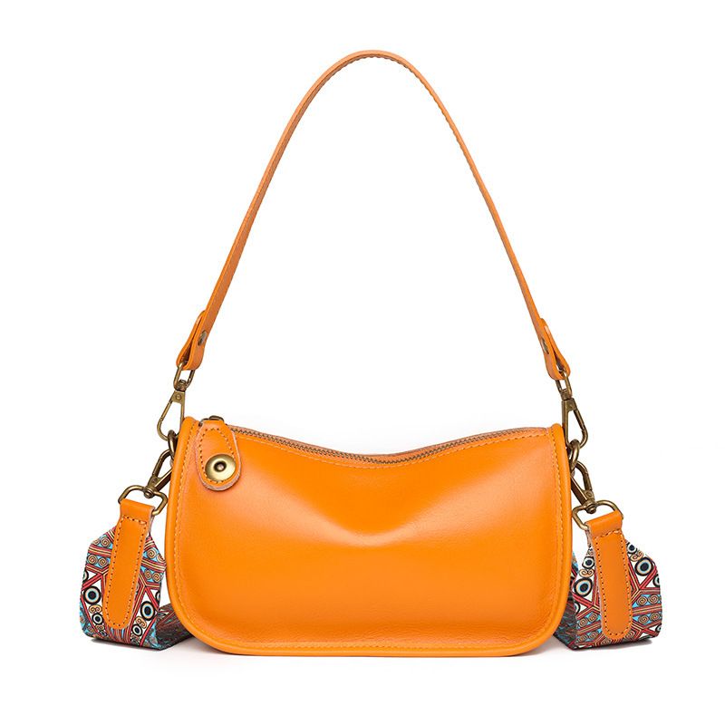 2022 Nuova borsa a tracolla singola in vera pelle da donna, versatile, alla moda, con strato superiore ascellare in pelle bovina conciata al vegetale e linfa d'albero_voghion.com