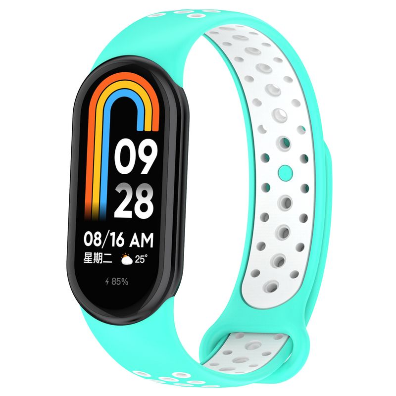 Soft Silicone Strap For Xiaomi Mi Band 9 8 Breathable Sport Bracelet Wristband Belt For MiBand 9 Miband8 Replacement Watchband_voghion.com