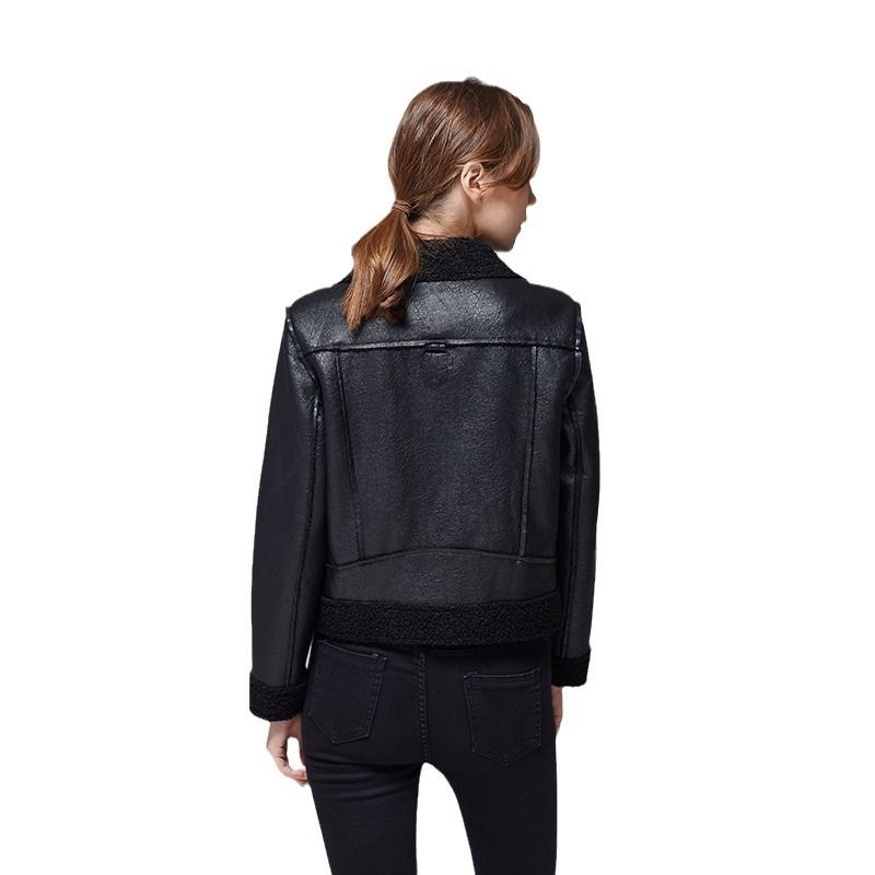 Veste courte et ample en cuir PU pour femme, nouvelle version coréenne, très populaire au printemps_voghion.com