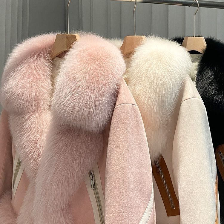 Vêtements pour femmes Manteau de fourrure Femme Court Automne et Hiver Nouveau Style Coton Épaississement Mode Manteau en daim Jeune_voghion.com