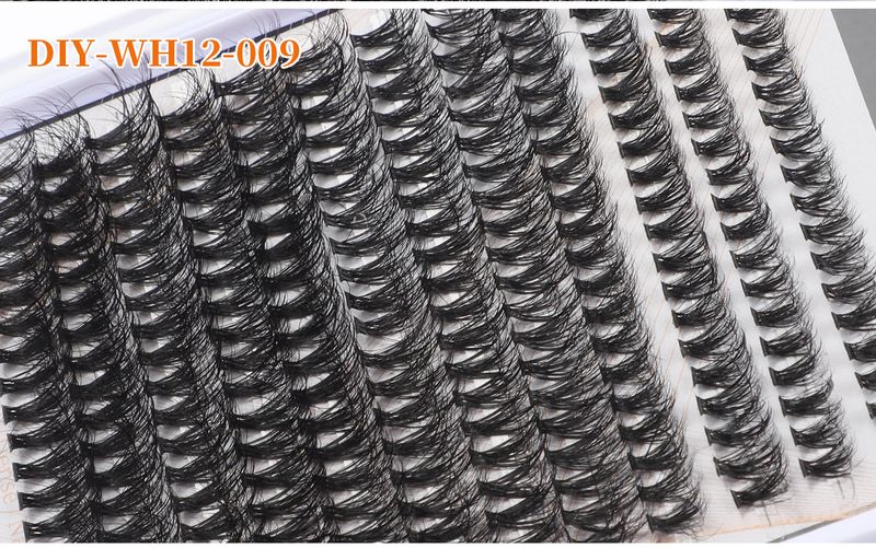 50d Curved False Eyelash Book False Eyelash Thick Hot Melting Hair Segmented 30p40p50p Large Capacity False Eyelash_voghion.com