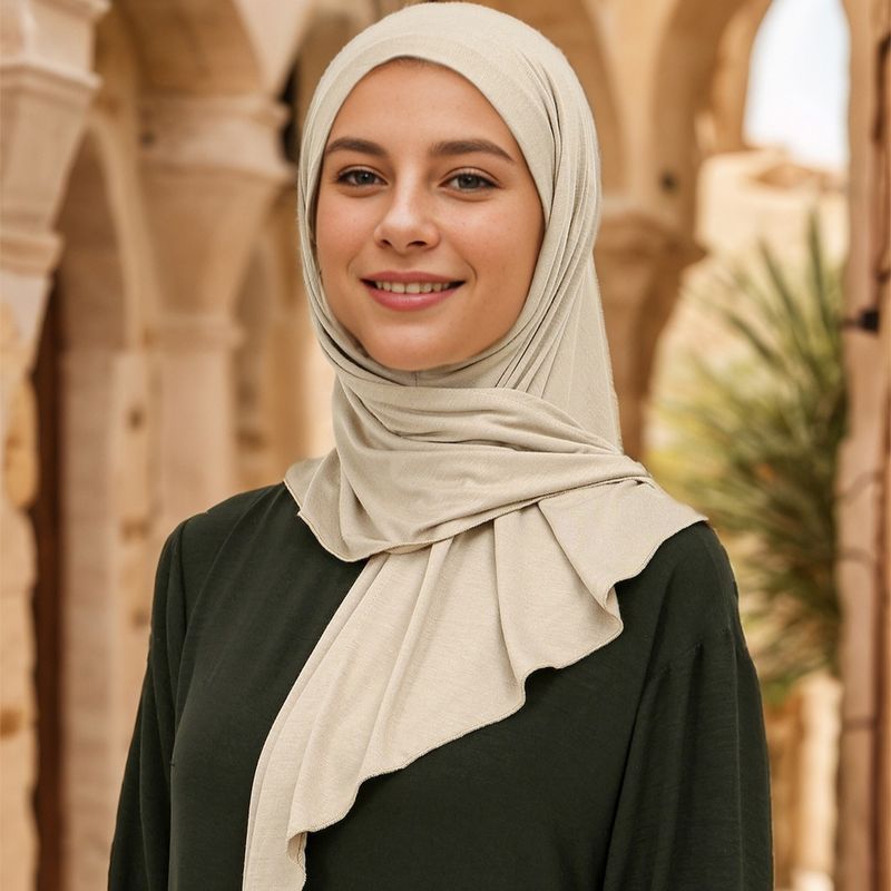 Sciarpe da donna in cotone mercerizzato, nuovo e comodo foulard etnico per donna malese mediorientale, tutto abbinato, alta elasticità_voghion.com