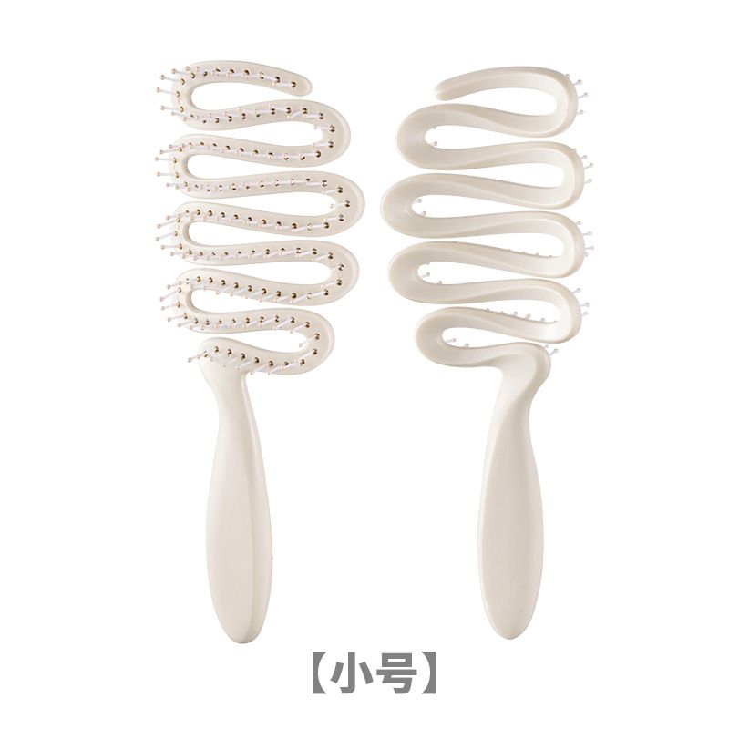 Pine Cone Shape Smooth Hair For Women Appearance Head Massage Fluffy High Crown Hollow Rib Comb_voghion.com