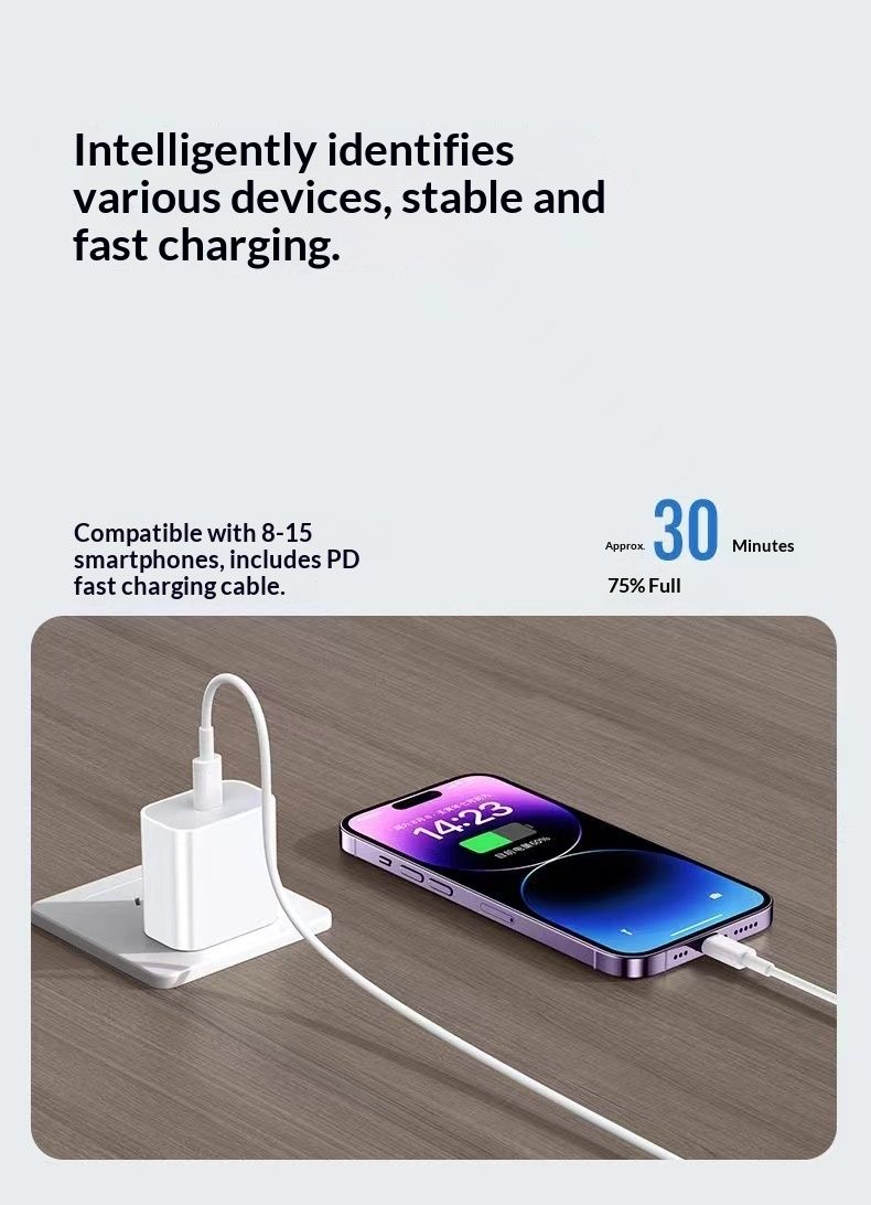 Digitex-kompatibles 30W-Ladegerät, Original 15 Schnellladekopf, iPhone 16/14 Datenkabel-Set_voghion.com