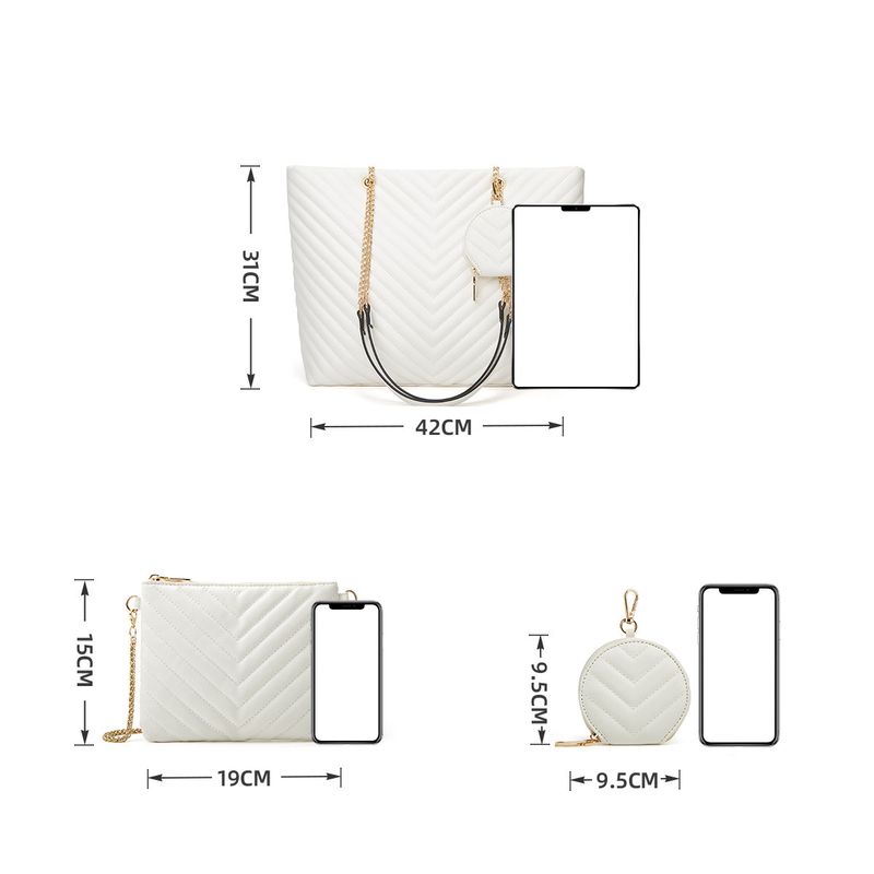 2025 Nuova borsa a tracolla alla moda da donna - Borsa a catena ricamata di alta qualità e grande capacità, tracolla versatile e tote con custodia staccabile_voghion.com
