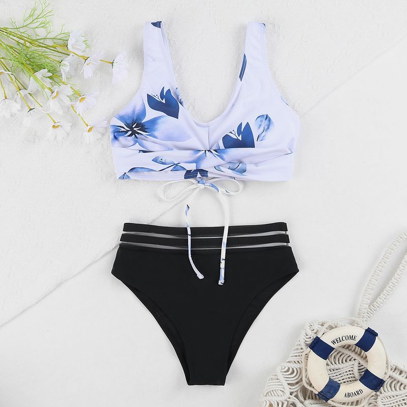 2025 Two-Piece Swimsuit For Women High Waist Printed Multi-Color_voghion.com